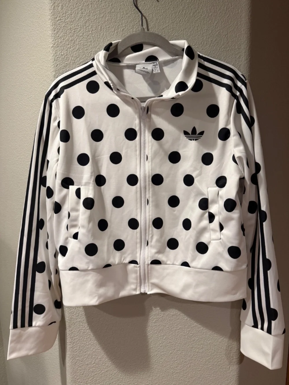 Adidas Satin Poka dots TT track top Size M